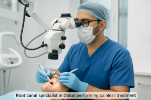Root canal specialist in Dubai performing painless treatment