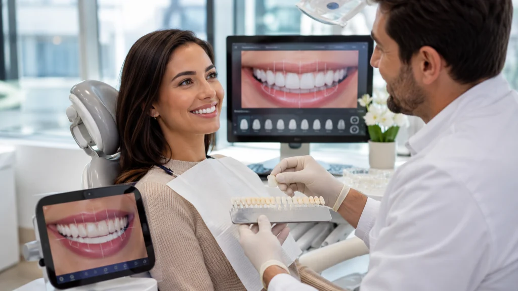 Hollywood Smile vs veneers comparison for cosmetic dentistry patients