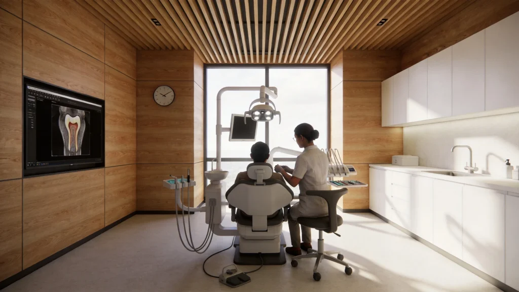 Main steps involved in a root canal treatment appointment