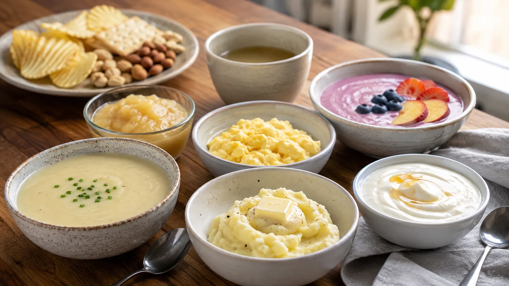 Gradually returning to normal foods after tooth extraction recovery