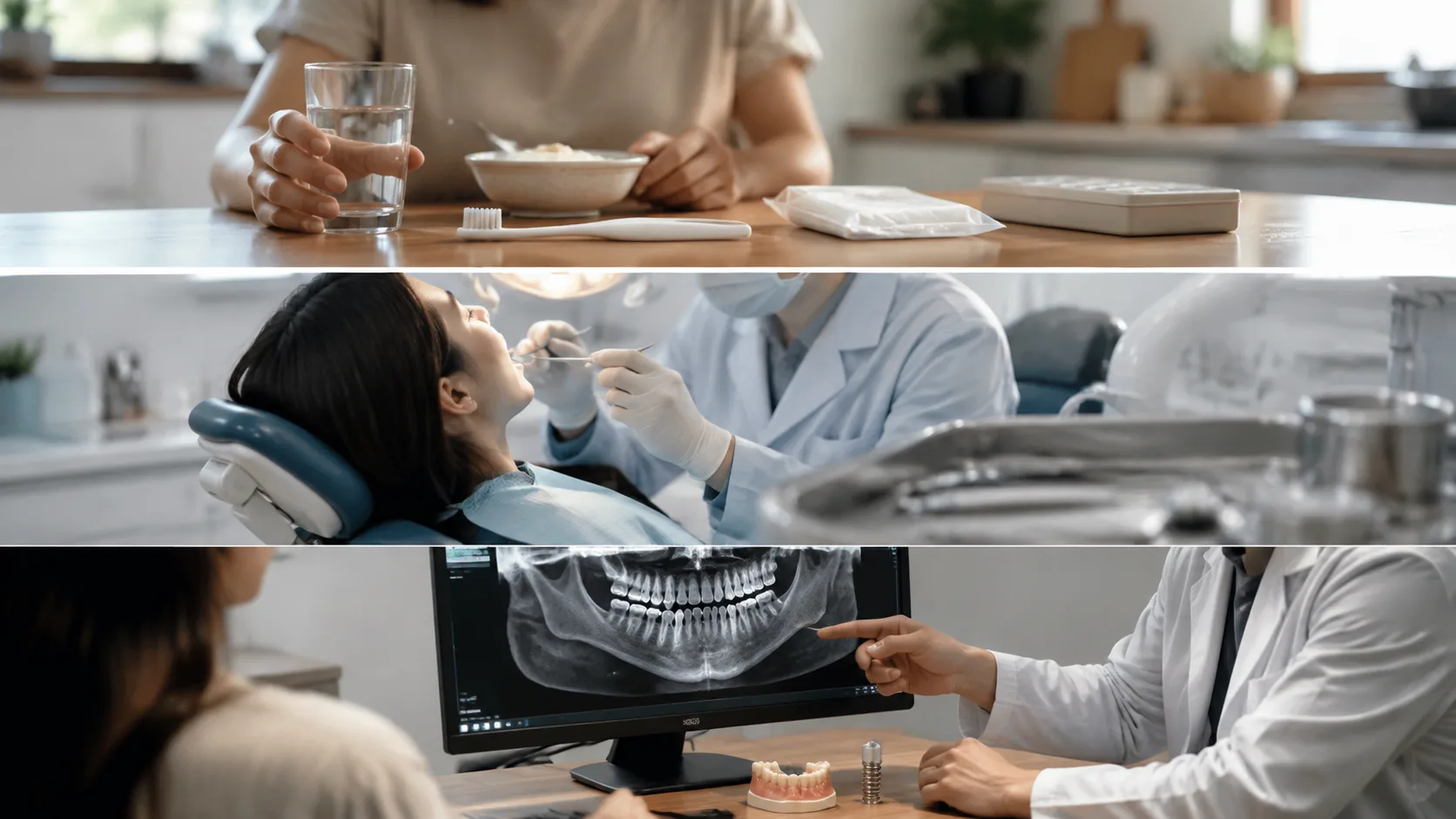 Healing after tooth extraction and bone grafting at the surgical site